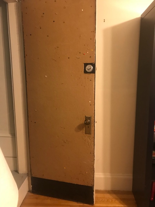 daxdraggon:  teratomarty:  stephrc79:  So I’m staying at a friend’s house in Boston And in their guest room is a door.  And my first thought was closet. Just an ordinary, tiny, New England closet.  But no! There are STAIRS in that closet! Now where