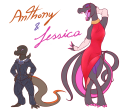 dragons-and-art:  dragons-and-art: Taco and i have been working on lizards lately, specially now that i got my internet finally fixed~ We needed more mafia lizards and an enemy family for the Twins yeah this will be fun~  forgot i fixed Jessica’s first