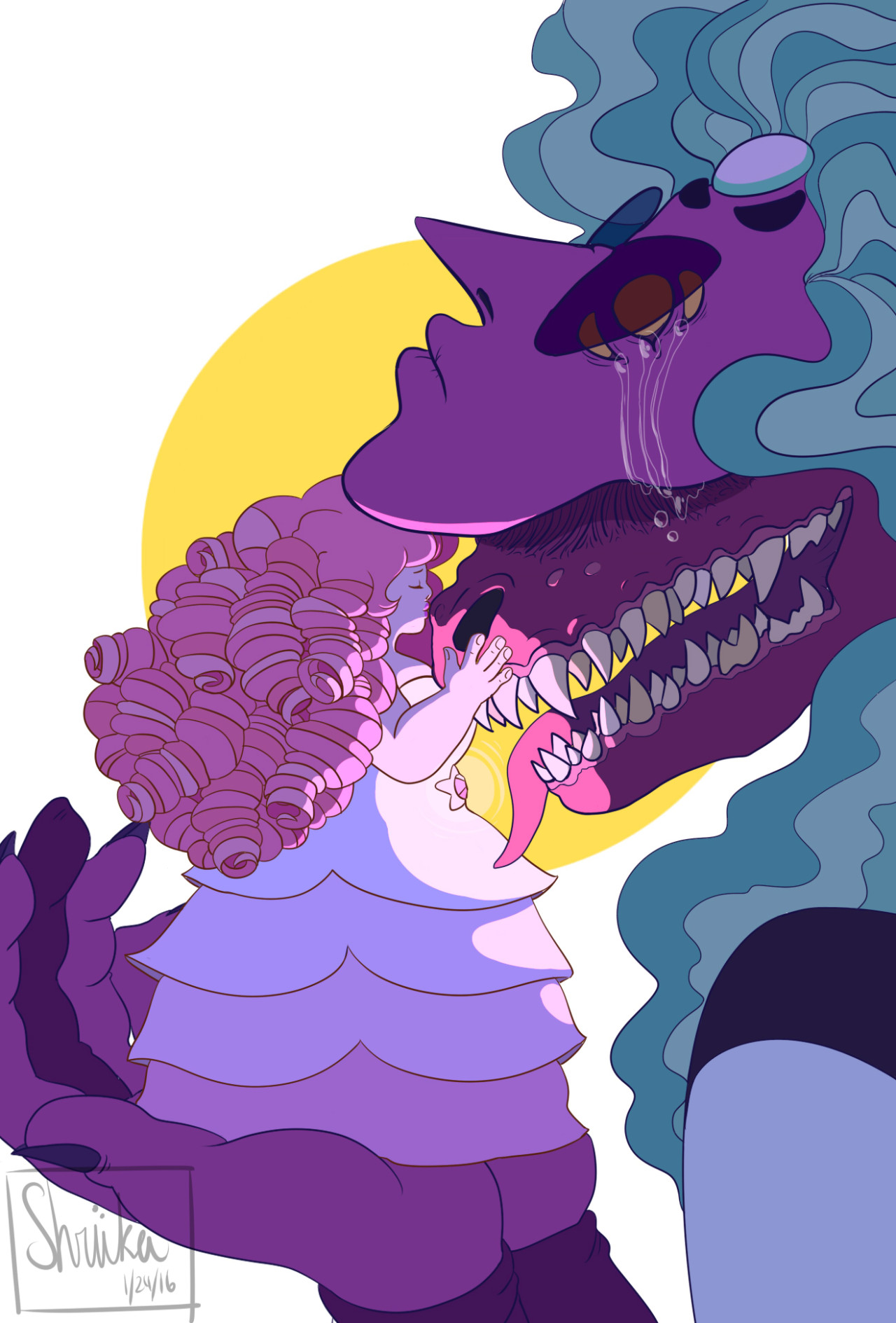 shriika:  “I missed you.” I’m considering selling this as a print. There’s