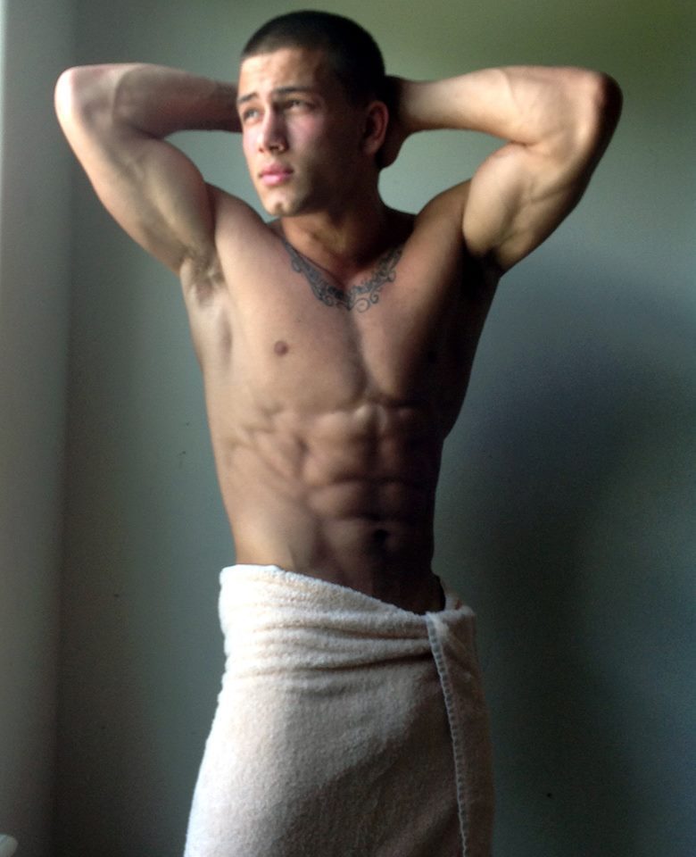 guystease:  Michael A Hoffman - hot up and coming male fitness model. Towel Extravaganza