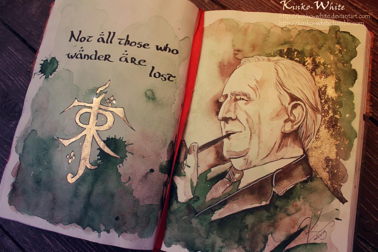 kinko-white:  J. R. R. Tolkien  http://kinko-white.deviantart.com/ 