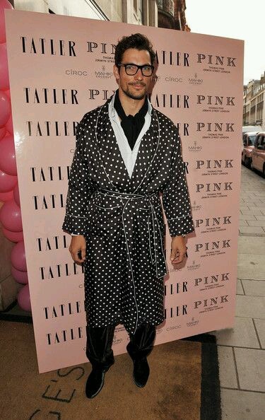 dornanshades:  #DavidGandy APPRECIATION POST - NIGHTGOWN.   can i have him? please?