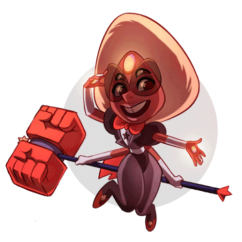 dizzyclown:  Last but not least (for now?) Sardonyx! :D See the rest of the tiny fusions here [x] I’ll probably do a master post shortly as well so they’re all in one place. Fair warning? c: My Blog | My Instagram 