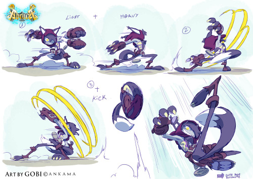 catfishdeluxe:More concepts for Ankama’s “Abraca” videogame.After the “Djinn class” Krok Hunters her