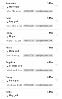 mxcleod:  I love how spammers call me by