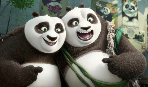 DreamWorks Animation has released the first three stills from the third installment of Kung Fu Panda, which will hit theaters on January 29th. Here’s the official synopsis: When Po’s long-lost panda father suddenly reappears, the reunited duo travels