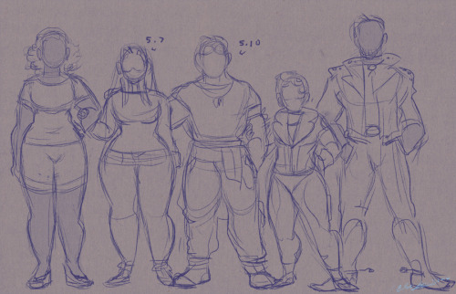 sherahighwind: Got to sketch out some of the characters I’ve inserted into Rocket Town for wri