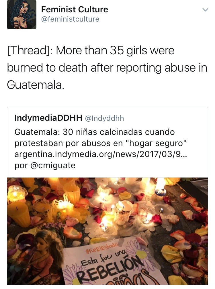 weavemama:  A very violent act of misogyny took place in Guatemala, and unfortunately,