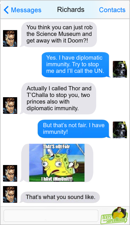 thesuperheroesnetwork: Texts From Superheroes Facebook | Twitter | Patreon