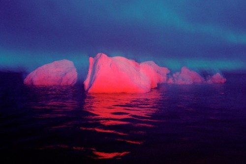 softpyramid:Chris WainwrightRed Ice-White Ice2008-09 C-print on aluminum Disko Bay, Greenland.