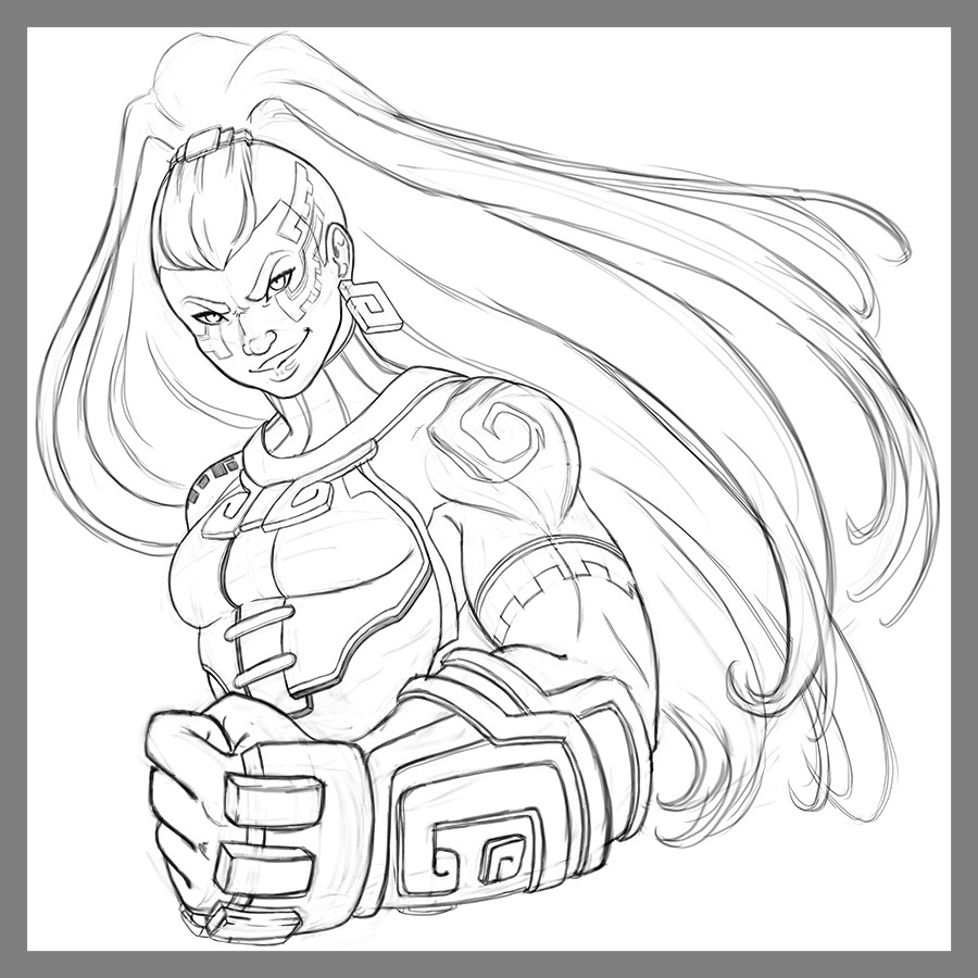 fehinprogress:  Illaoi Sketch, gonna finish her soon &lt;3 