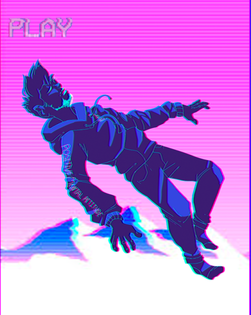 hawkiemuffin: This took 5 hours to o do between drawing, learning the vaporware aesthetic, photoshop