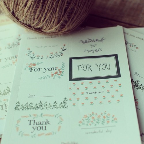 Thank You Stickers coming soon! #stickers #kraft #craft #scrapbook #gift #thankyou #wrapping