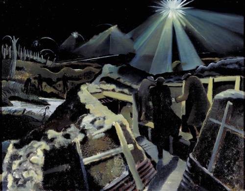 artist-paul-nash: The Ypres Salient at Night, 1918, Paul Nash