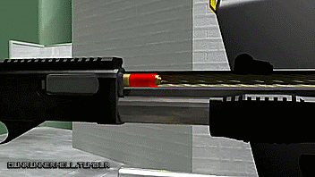 gunrunnerhell:  MIB (Multiple Impact Bullet) You can also check out the previous post about this ammo. (GRH)