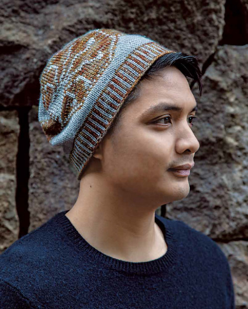 Chamber of Secrets Beanie by Tanis Gray.Pattern available for purchase: Knitting Magic: The Official