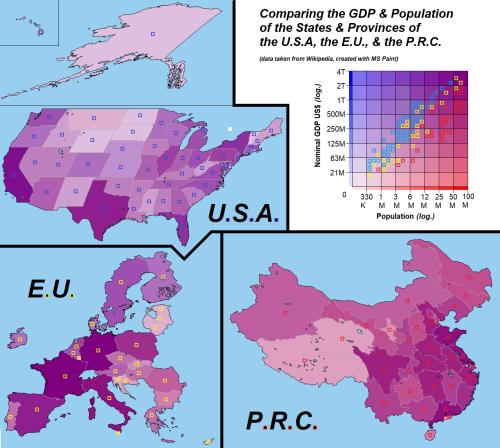 Comparing the GDP and population of the states/provinces of the USA, EU, &amp; PRC.byu/StJudasTheApo