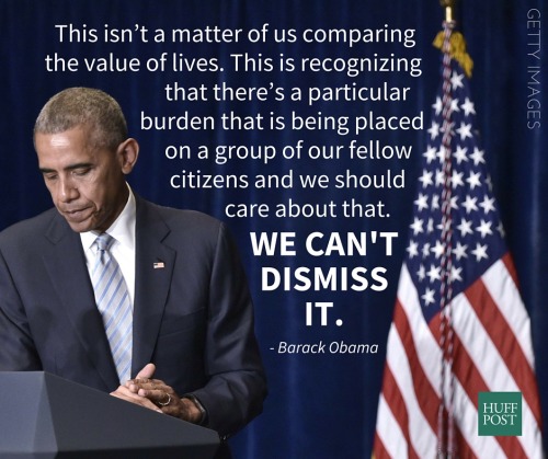 huffpostpolitics:President Obama On Police Shootings: ‘Change Has Been Too Slow’A visibly frustrated