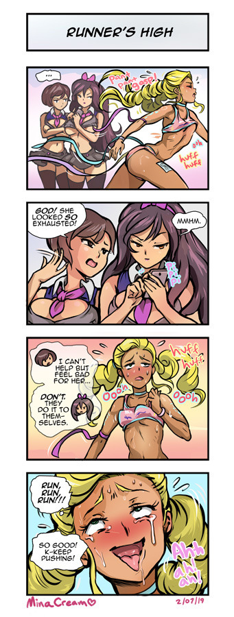 Mini Comic #3 - Runner’s HighA quickie about Ecchi-Star’s blonde twin-tail runner