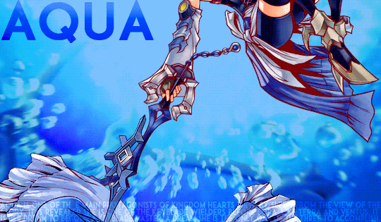 thechocobros:    Top Ten Kingdom Hearts favorite characters↳ 5) Aqua“I know what’s