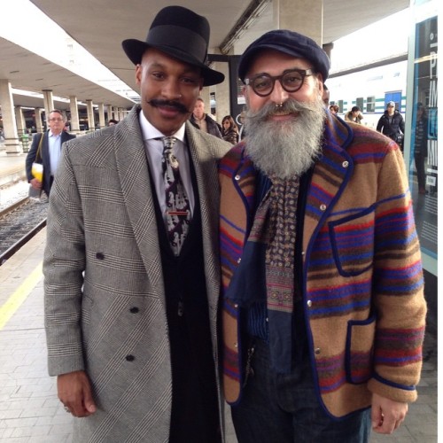 Had been a great surprise an pleasure to meet Shaun @shaungordontiemaker in Florence Station #gerold