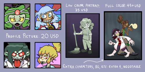 Commissions are OPEN, people!  I’ll draw your OC, your fursona, your tabletop character, your 