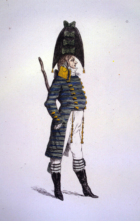 Costumes of the Directoire period (1795-99) by Auguste Etienne Guillaumot
