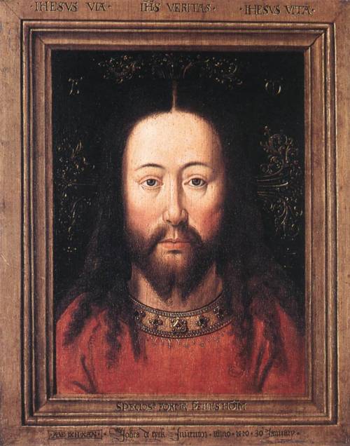 Portrait of Christ, 1440, Jan van Eyckhttps://www.wikiart.org/en/jan-van-eyck/portrait-of-christ-144