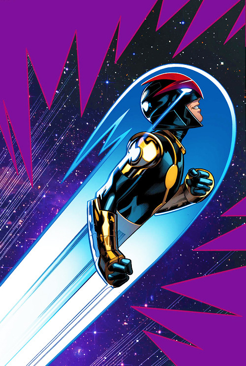 league-of-extraordinarycomics:  Nova by Mark Bagley.