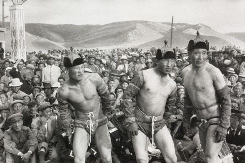 Wrestlers on Independence Day, Ulaanbaatar, Mongollia, 1958Henri Cartier-Bresson