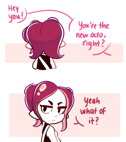 skaroyscribbles:  A doodle-ish comic inspired by the octo expansion. I’m excited to see her in-game now. 