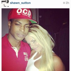 Big Ups To My Bro @shawn_sutton Always Reppin The Set wearin&rsquo; The Rare Red/White Spellout Crown.