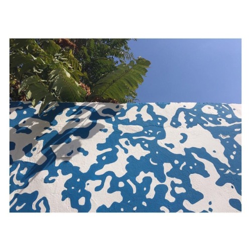 Shadow play. Somebody give me another mural job please ‍ #mural #pattern #printdesign #greece #crete