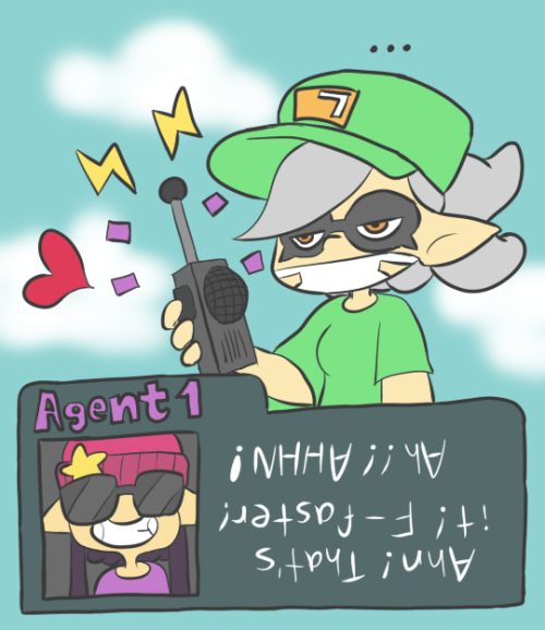 nine-tastic:If this wasn’t the most hilarious splatoon art from @exitgift then IDK. It got me laug