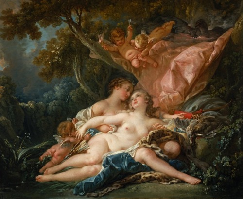 The Nymph Callisto Seduced by Jupiter in the Guise of Diana, François Boucher, 1759