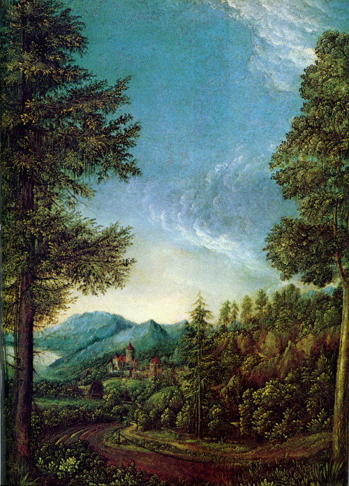 koredzas: Albrecht Aldorfer - Landscape of Danube near Regensburg. 1522