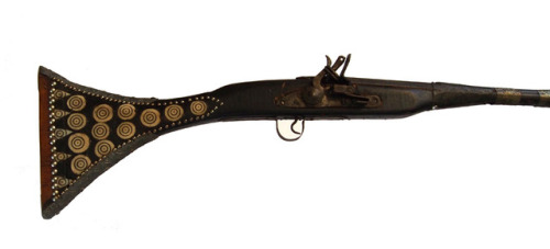 Moroccan snaphance musket, 19th century.from Plunder Pete’s Militaria