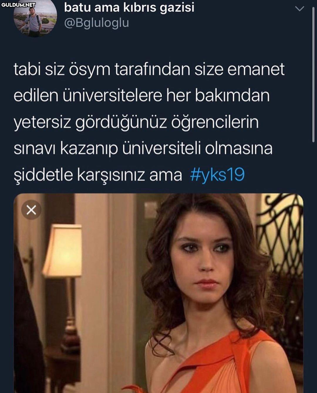 tabi siz ösym tarafindan...