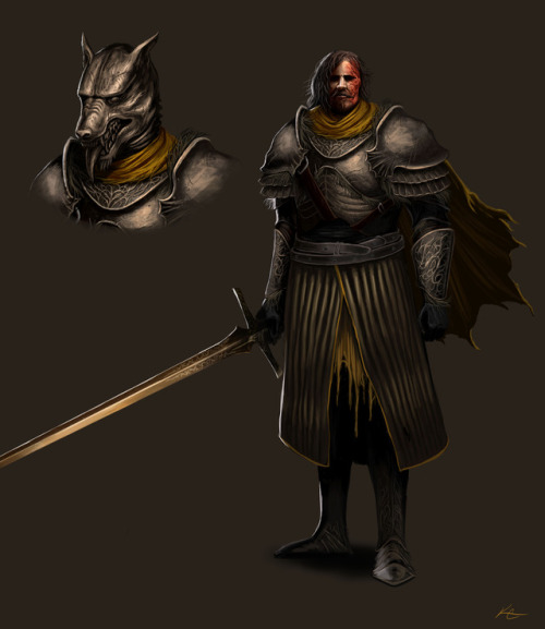 kevincatalan:Redesigned Sandor Clegane for the Character Design Challenge. Finally am able to paint 