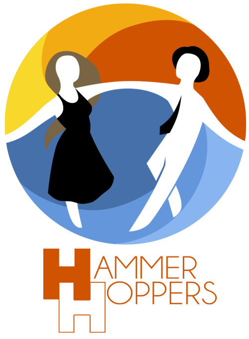 Hammer Hoppers logo design | 2015Check out local Hamilton swing dance group, Hammer Hoppers, at the 