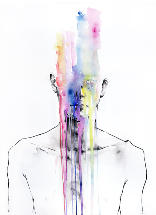agnes-cecile:  All my art is on you but you still don’t hear me. 