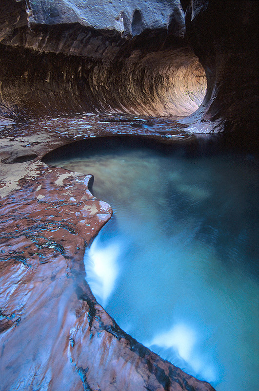 sixpenceee:This is Blue Water, Subway, Zion National Park, Utah. It’s breathtaking.