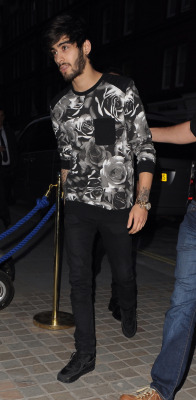  Zayn arriving at Chiltern Firehouse. 31/7/14 