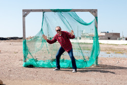 terrysdiary:  Me defending the goal in Ostia. 