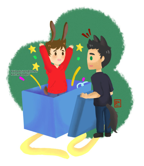 December 20- AUsWerebunny!Stiles by @beerwolvesA suspicious huge package arrives in Derek’s lo