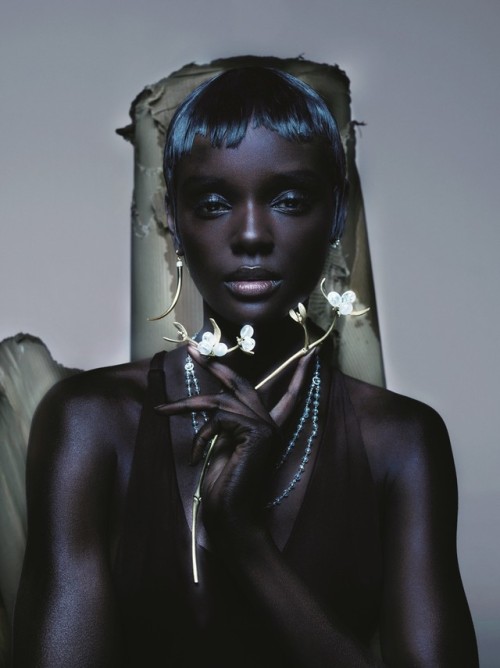 gallianoesque:Duckie Thot in From Byzantium photographed by Nick Knight for Vogue UK, April 2019. St