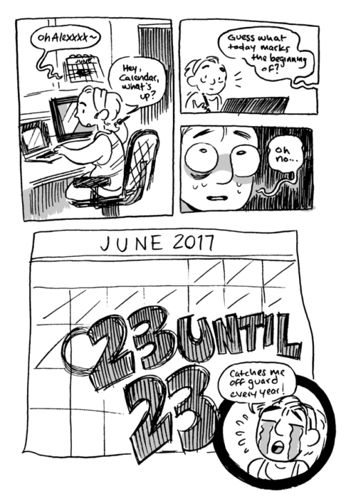 23 Until 23! This is my third year of comics counting down the days until my birthday on July 5th. :