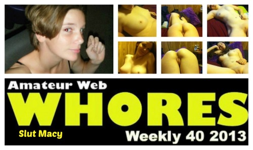 sweettartsxxx:  websluttrainer:  Macy from Daytona Beach, Florida Macy is a 22 years old slut wife from Daytona Beach. She is married, kinky, very submissive, has a 2 yr old son and her husband doesn’t know that she gets very horny to post her own slutty