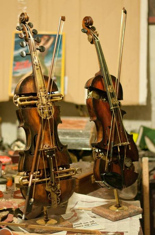 steampunktendencies:Mechanical Violins