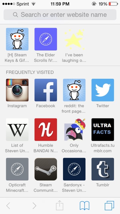 Look at you Artie you’re so adorableaww, there I am in a sea of blue and red buttons, the lone screaming bird. Also, I’m super flattered I’m one of your frequently visited pages